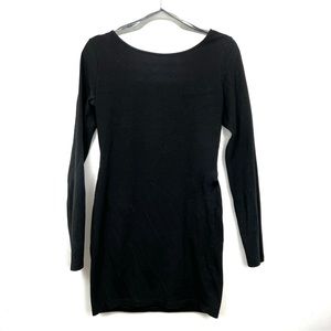 Long Sleeve Mini LBD (Little Black Dress) size L